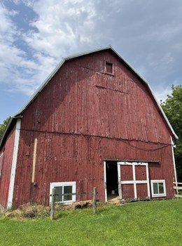 Red Barn Restoration before